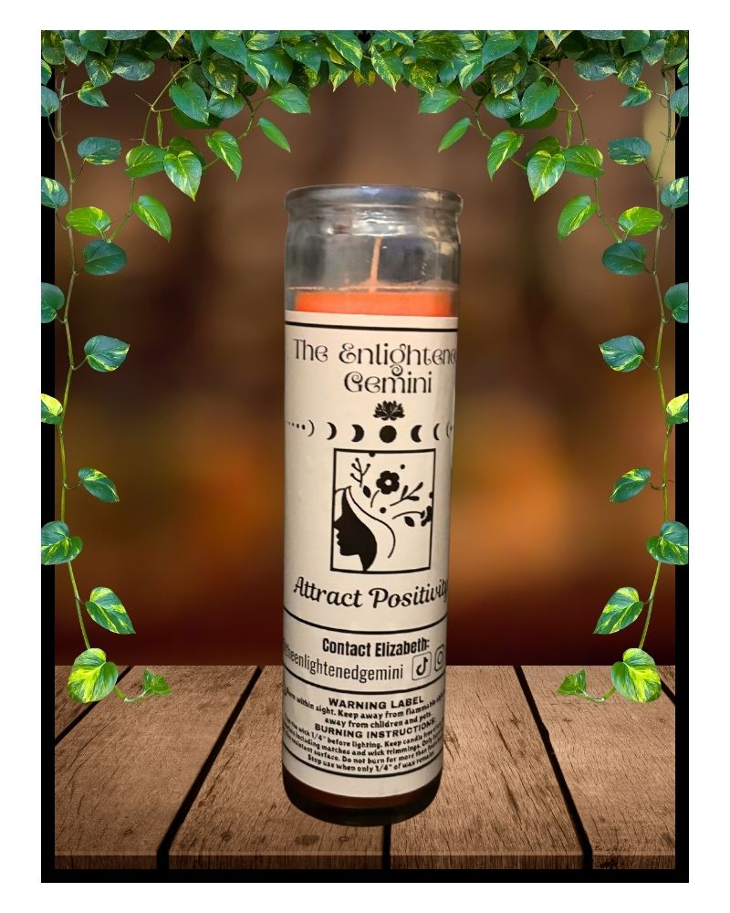 Attract Positivity Candle/ La vela para Atraer La Positividad